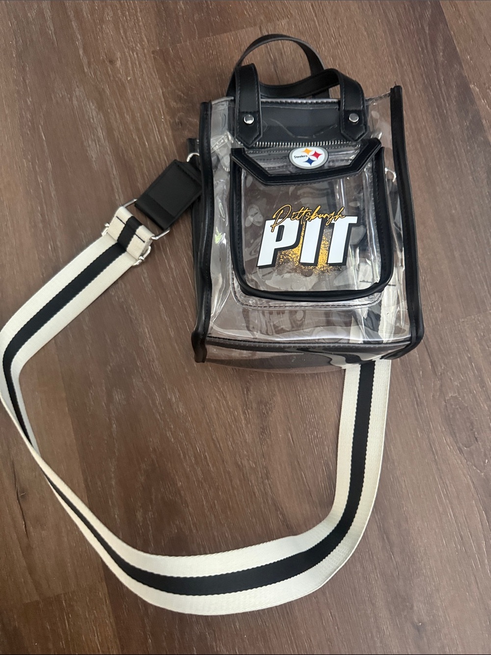 Wear by Erin Andrews Pittsburgh Steelers Clear Bag - Picture 3 of 6